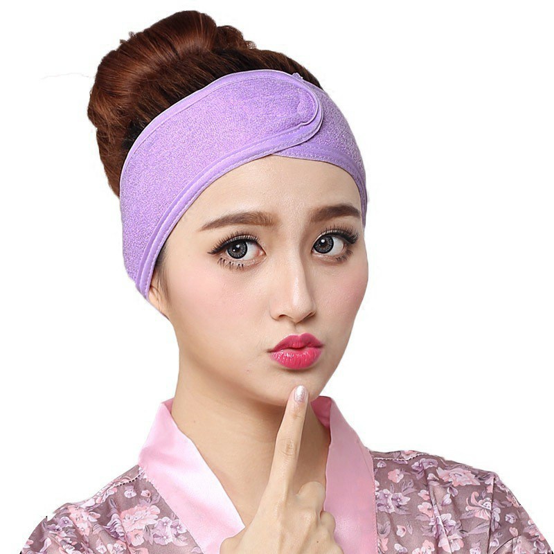 Băng Đô Quấn Tóc Quấn Đầu Vải Mềm Đủ Màu Chuyên Dùng Trong Spa