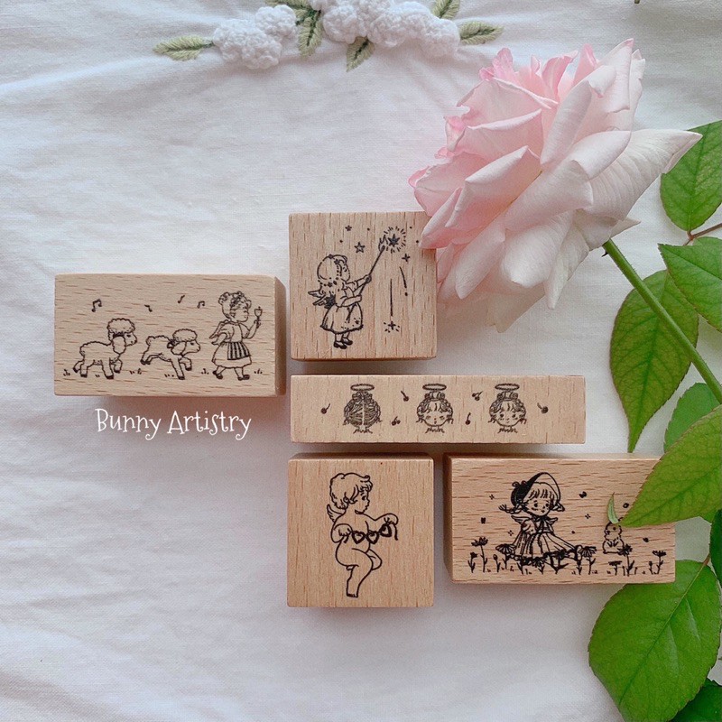 Con dấu gỗ cô bé tinh nghịch - Baby Stamp🎀