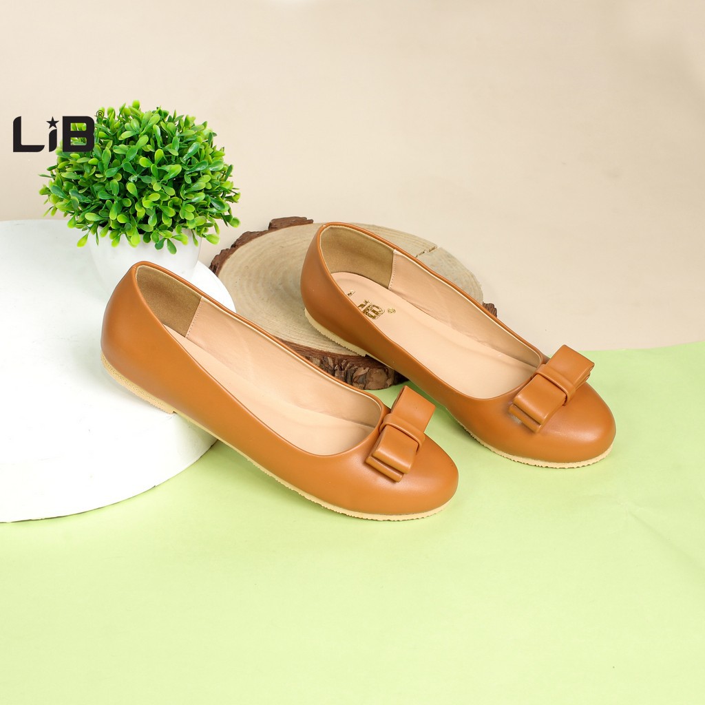 LiB - Giày Búp Bê Nữ Thời Trang Bệt Mũi Tròn Gắn Nơ S528 | BigBuy360 - bigbuy360.vn