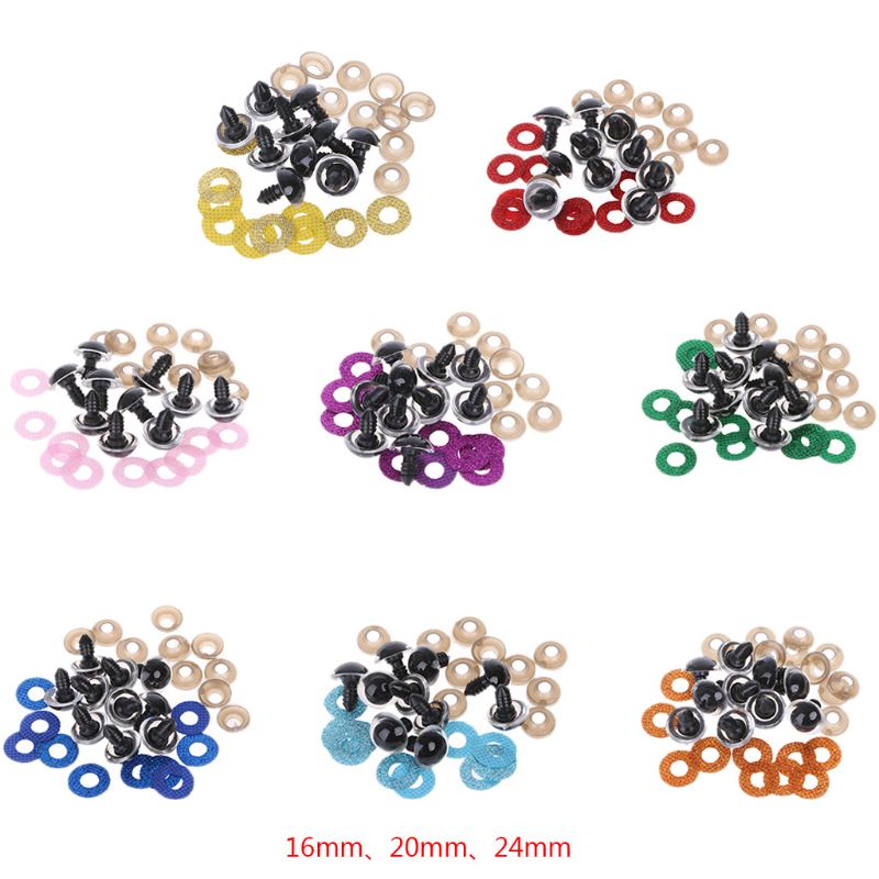 Bộ 10 Mắt Nhựa Phát Sáng An Toàn Cho Búp Bê Amigurumi