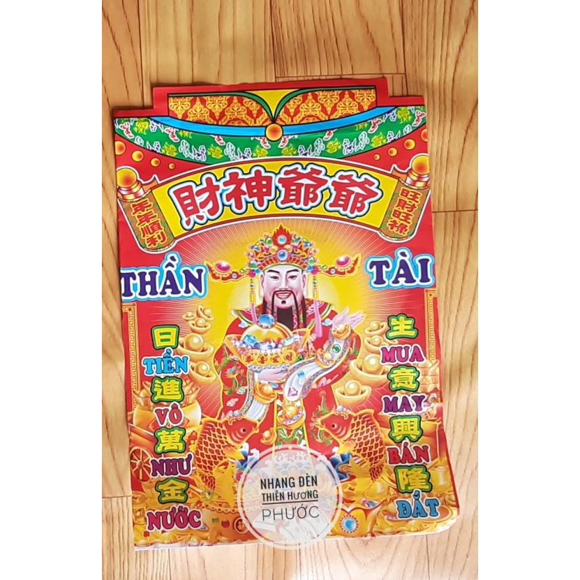 Cúng ông địa thần tài gồm quần áo giấy tiền vàng mã ngày mùng 10AL hàng tháng