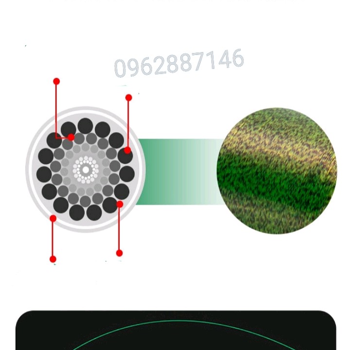 cước câu cá cước mỹ triline 3D tàng hình 500m nano
