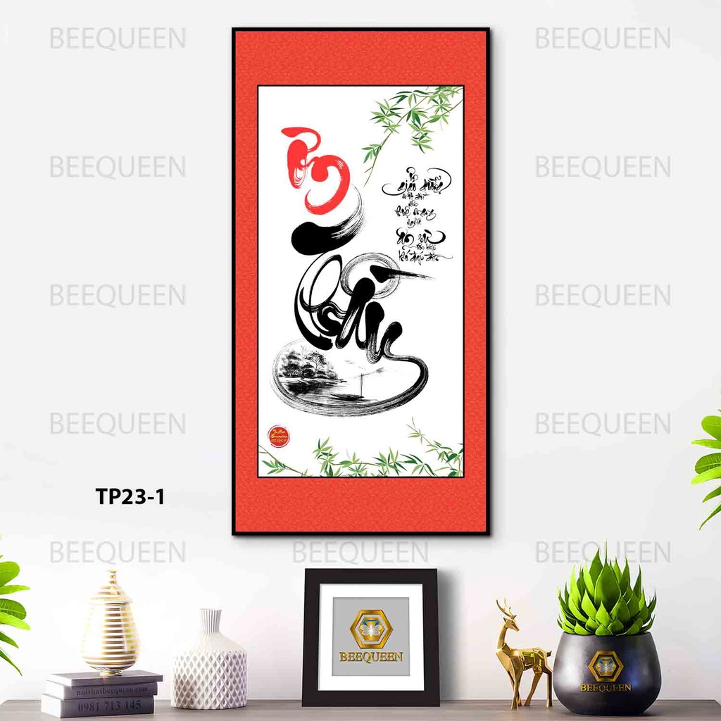 Tranh Thư Pháp Chữ Ơn Thầy - Tặng, Tri ân thầy cô  -Thư Pháp Nghệ Thuật Việt Nam