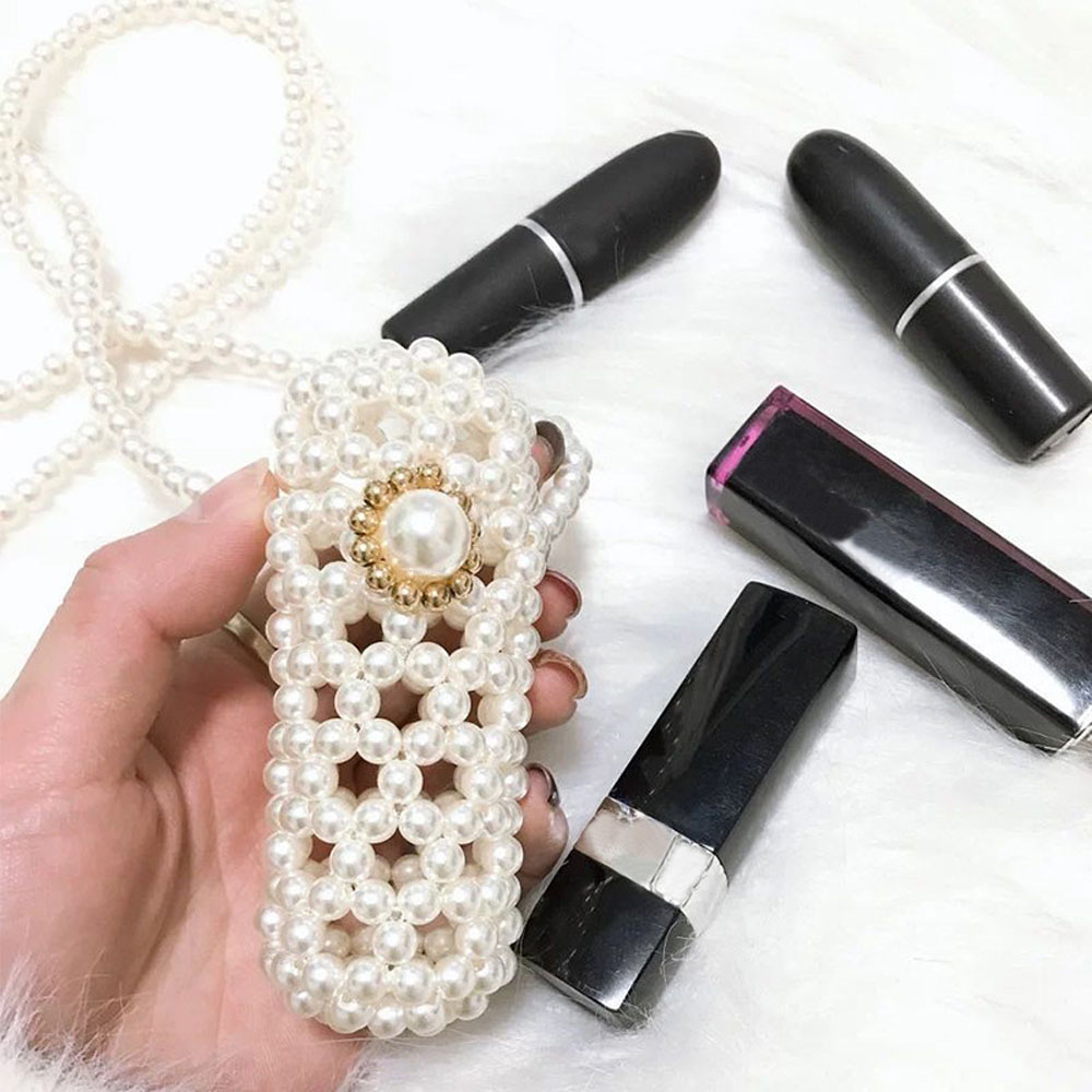 Túi Đeo Chéo Đính Ngọc Trai Giả Thời Trang Nữ