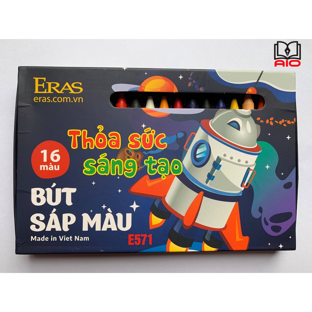 Bút sáp màu ERAS 12/16/24 màu - CHÍNH HÃNG