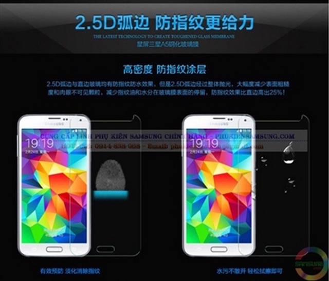 Combo: 2 kính cường lực A500/ A5(2015)