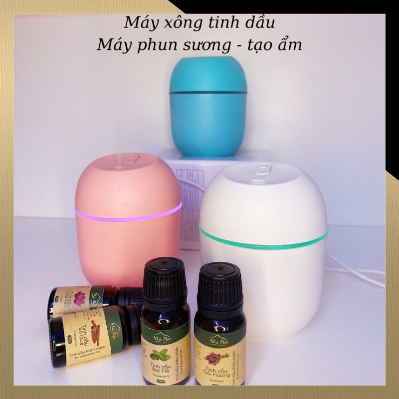 Máy Xông Tinh Dầu Mini Phun Sương Khuếch tán Tinh Dầu Để Phòng Ngủ Để Xe Ô Tô Thơm Tho Khử Khuẩn Đuổi Muỗi MX0