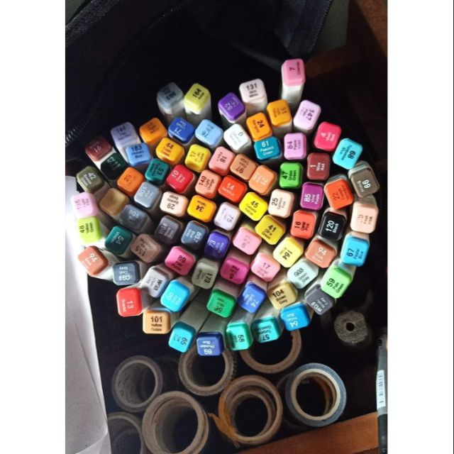 set Touchliit6 80 màu, kèm theo washi bất kì