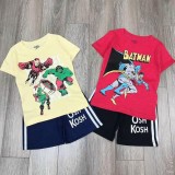 Bộ bé trai chất cotton xuất dư mềm mịn nhiều họa tiết  hình ô tô , siêu nhân cho bé 11- 28kg