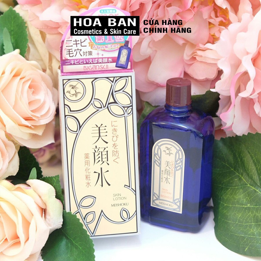 Nước hoa hồng giảm mụn Meishoku Bigansui Nhật Bản 90ml