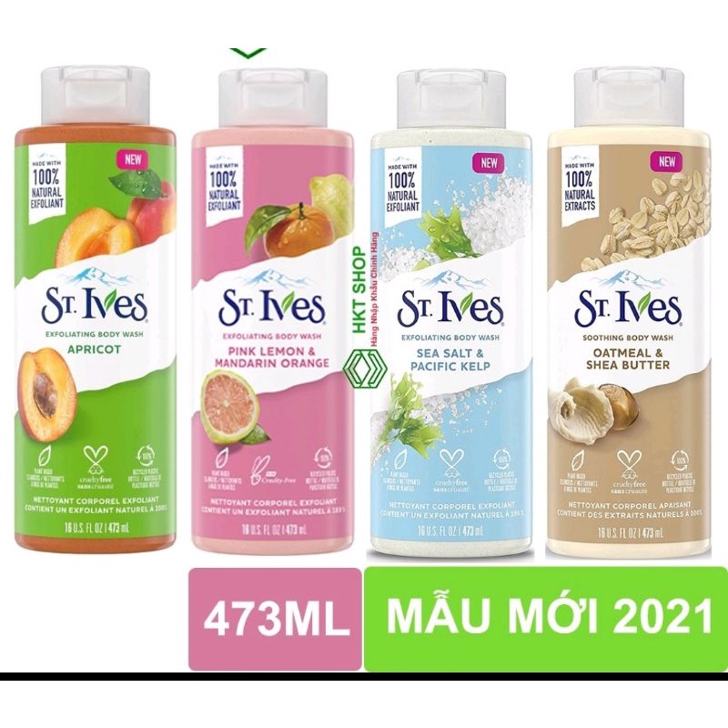 Sữa Tắm St.Ives Dưỡng Da Body Wash
