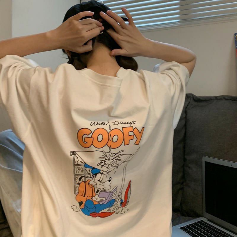 Áo thun tay lỡ Unisex GOOFY chó