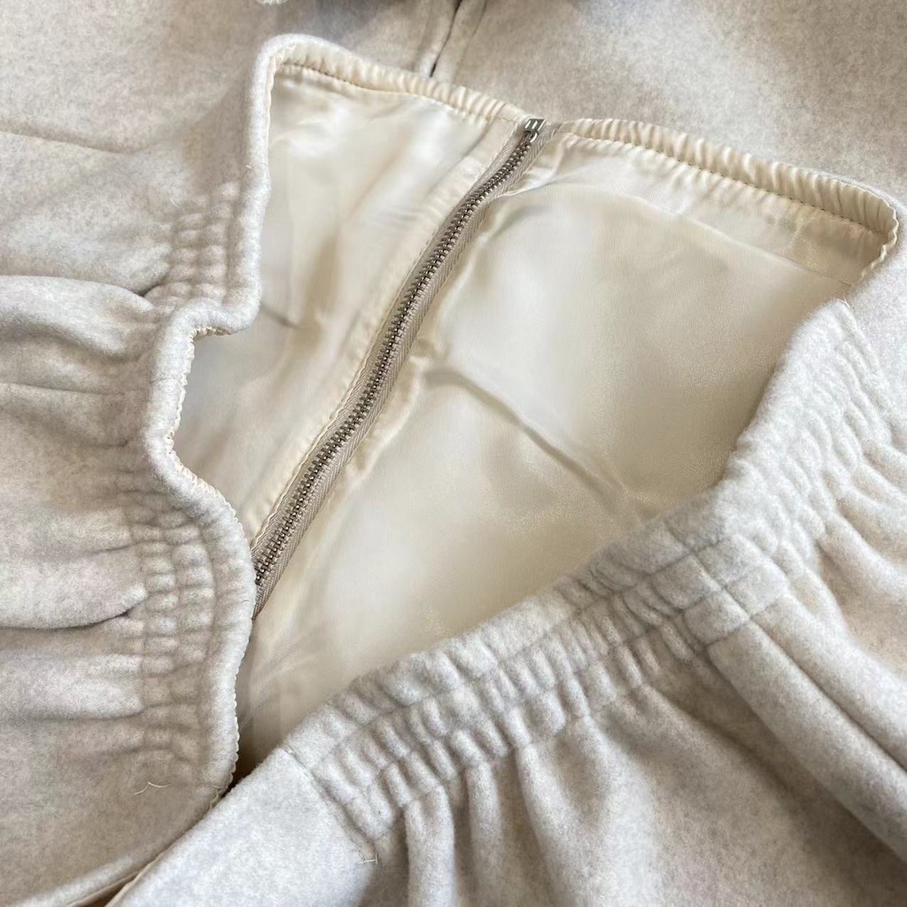 Áo Khoác Len Thêu Hình Hổ Trắng Phong Cách Preppy Retro Mỹ Cho Cặp Đôi