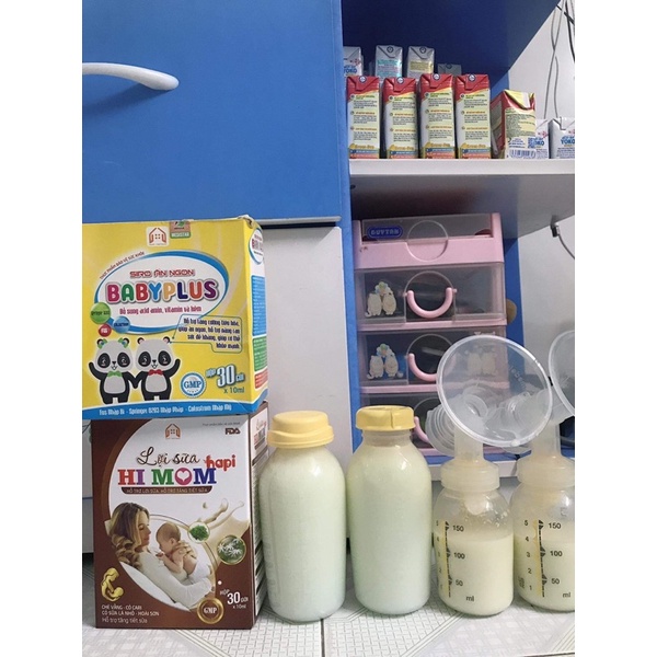 Siro LỢI SỮA HI MOM - Thông Tuyến Sữa, Tăng Tiết Sữa, Sữa Thơm, Đặc, Đủ Chất - Tặng Tinh Dầu Thảo Dược Giảm Ho, Sổ Mũi