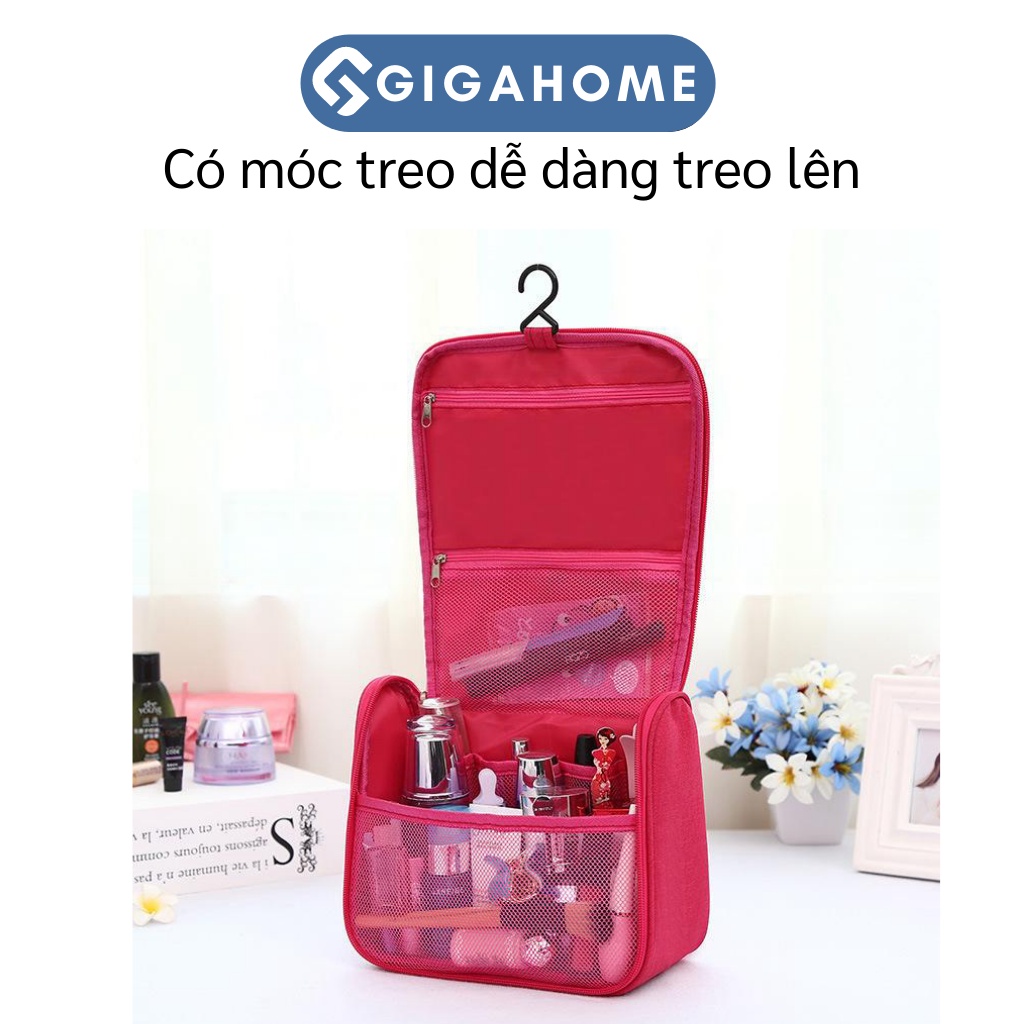 Túi Treo Đựng Mỹ Phẩm, Đồ Trang Điểm Đi Du Lịch GIGAHOME Vải Lưới Thoáng Khí 7919