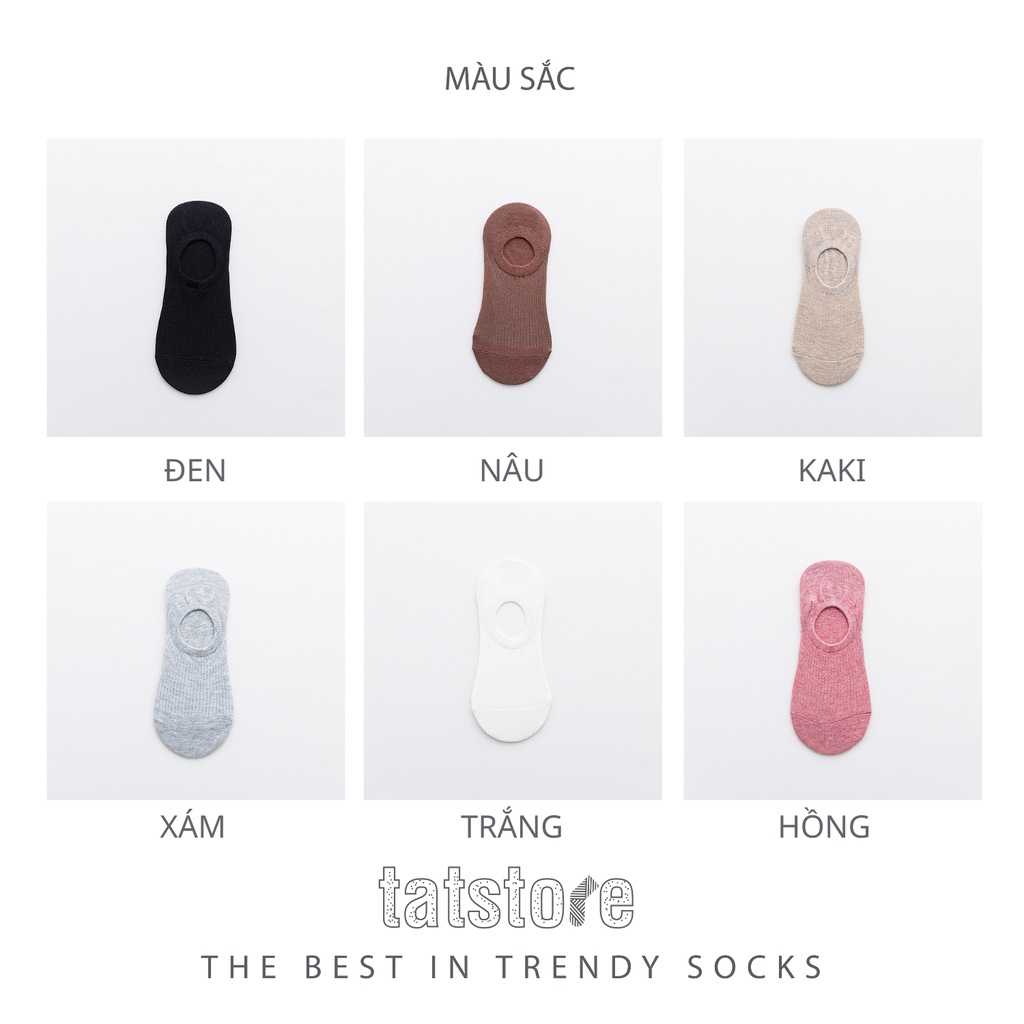 Tất nữ cổ ngắn vớ lười vintage phong cách vải cotton thấm hút mồ hôi co giãn 4 chiều TẤT STORE 2CNF14