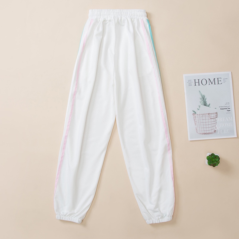 Quần jogger NRVP lưng cao ống rộng thời trang trẻ trung dành cho nữ