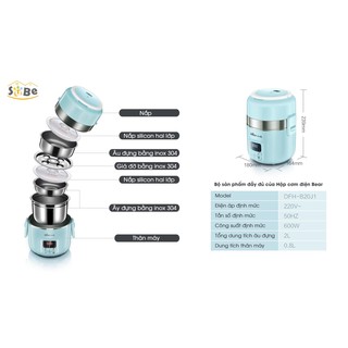 Nồi Cơm Điện Mini Đa Năng Bear DFH -B20J1 [Hàng nội địa order]