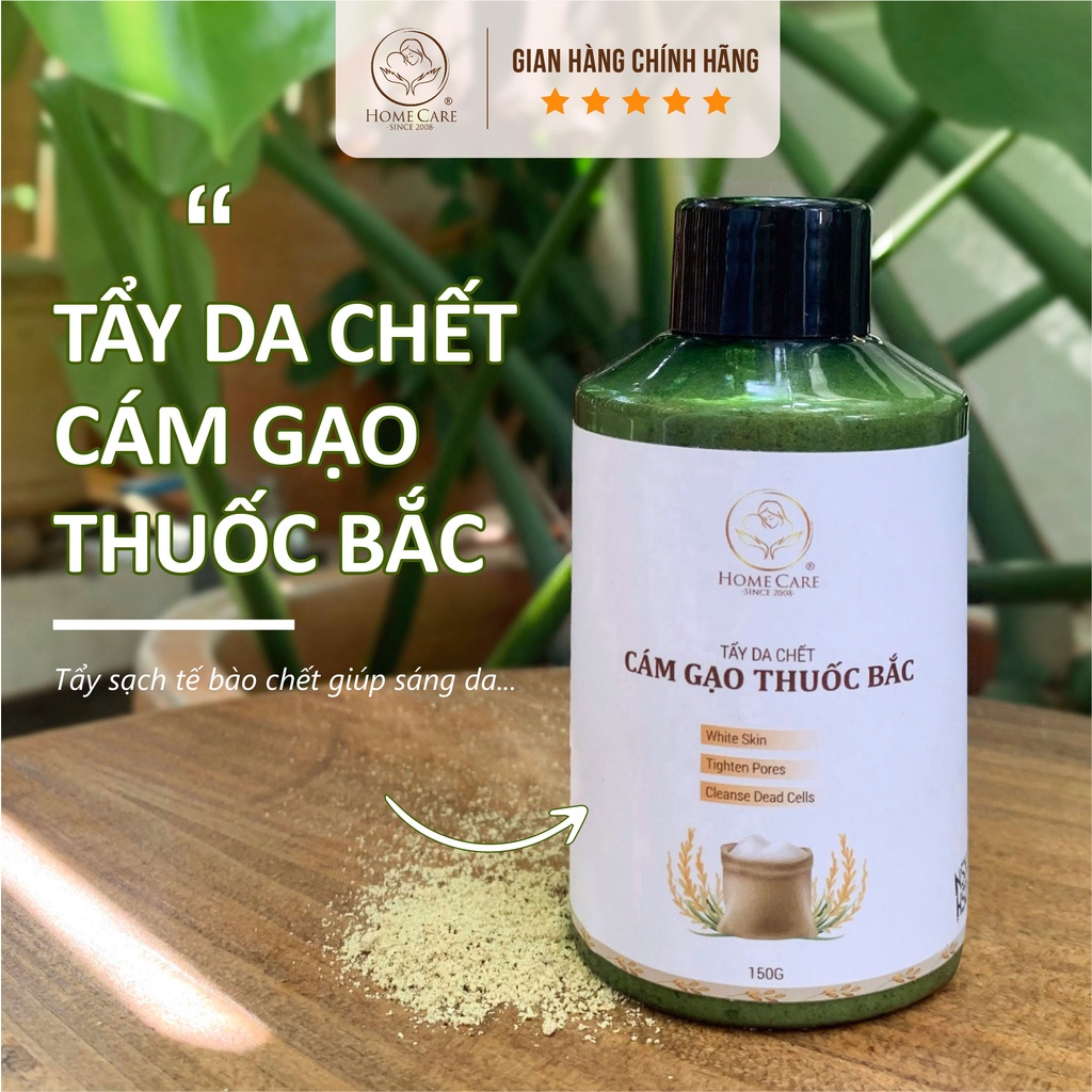 Tẩy da chết mặt Home Care làm từ cám gạo thuốc bắc tự nhiên an toàn cho da
