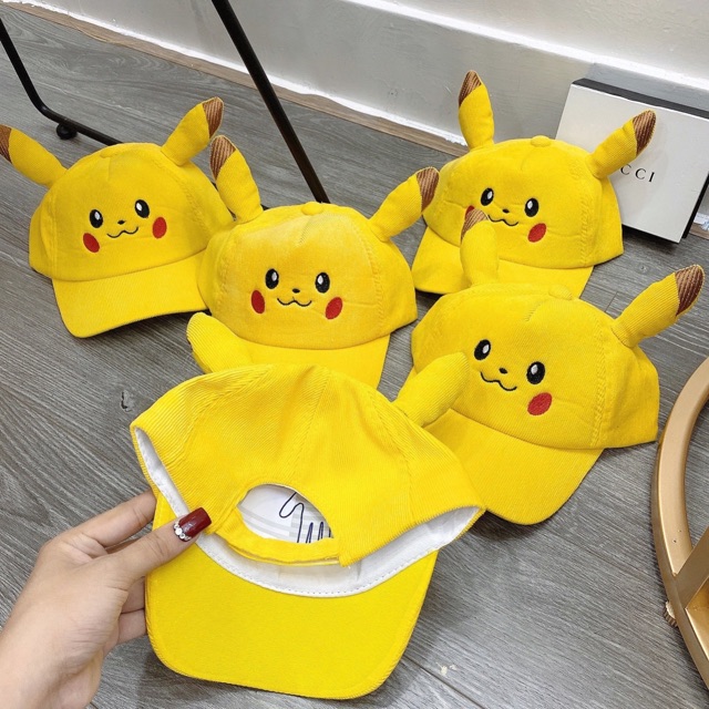 NÓN LƯỠI TRAI PIKACHU CHO BÉ THỜI TRANG 5t ĐẾN 7T