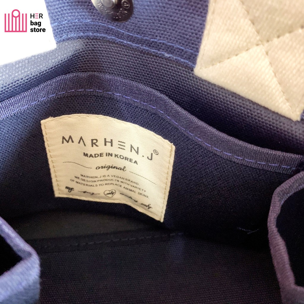 Túi vải đeo chéo xách tay nữ thời trang in Marhen J - túi tote đeo chéo vải canvas thời trang Hàn Quốc MHJ01