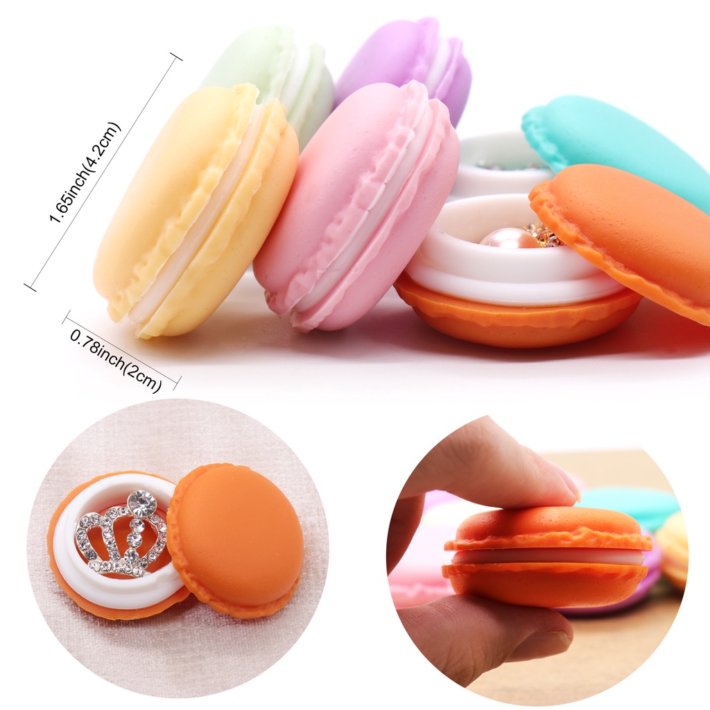 Hộp đựng trang sức thiết kế hình bánh macaron dễ thương