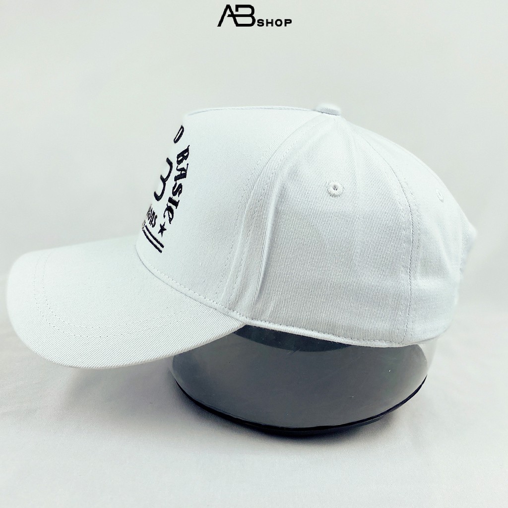 Mũ Lưỡi Trai Wavy Caps Nón Kết Nam Cao Cấp Đen Trắng Logo Thêu Nổi AB Shop Chính Hãng AB-30163