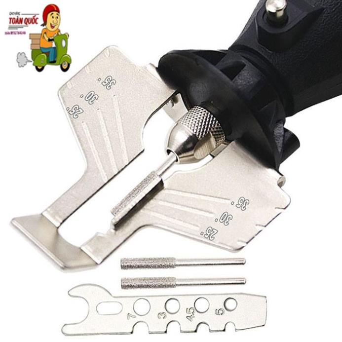 Đầu mài lưỡi cưa gắn máy mài - mài dũa lưỡi cưa lọng cưa kiếm cưa xích