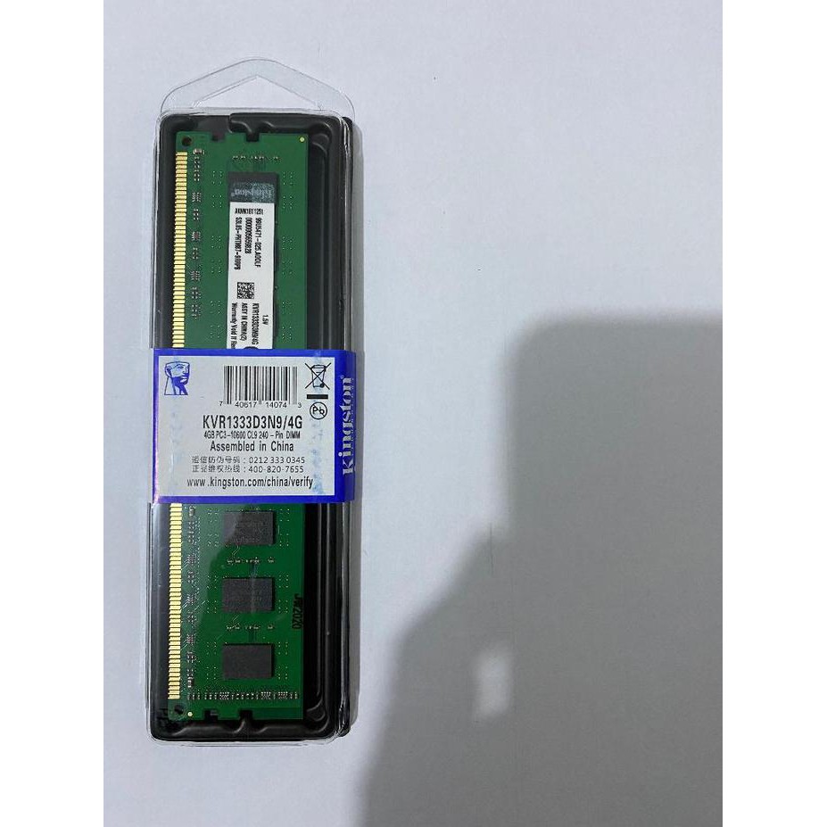 Ram Kingston Ddr3 Pc Ram 4gb 10600 / 1333mhz 1.5v