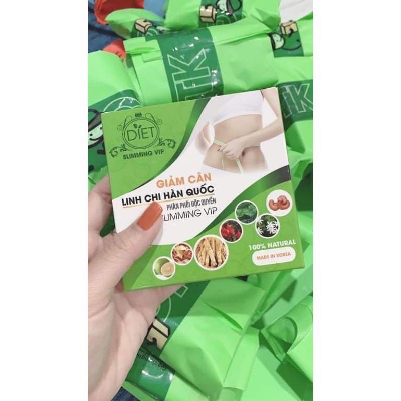 [MẪU MỚI-XANH]GIẢM CÂN LINH CHI HÀN QUỐC LIỆU TRÌNH 10 NGÀY