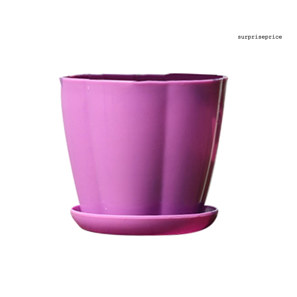 Chậu Hoa Bằng Nhựa Hình Quả Bí Ngô Xinh Xắn Dễ Thương