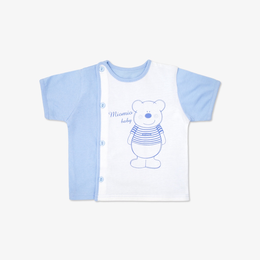 Áo Cài Giữa Tay Ngắn MIOMIO, Họa Tiết: Gấu Mây, Ngôi Sao, Teddy Cho Bé Trai Bé Gái , 100% Cotton