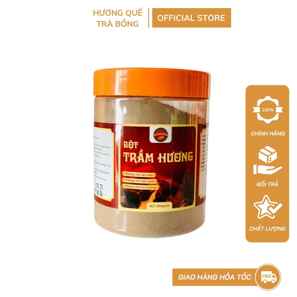 Bột Trầm Hương - Hương Quế Trà Bồng 200gram