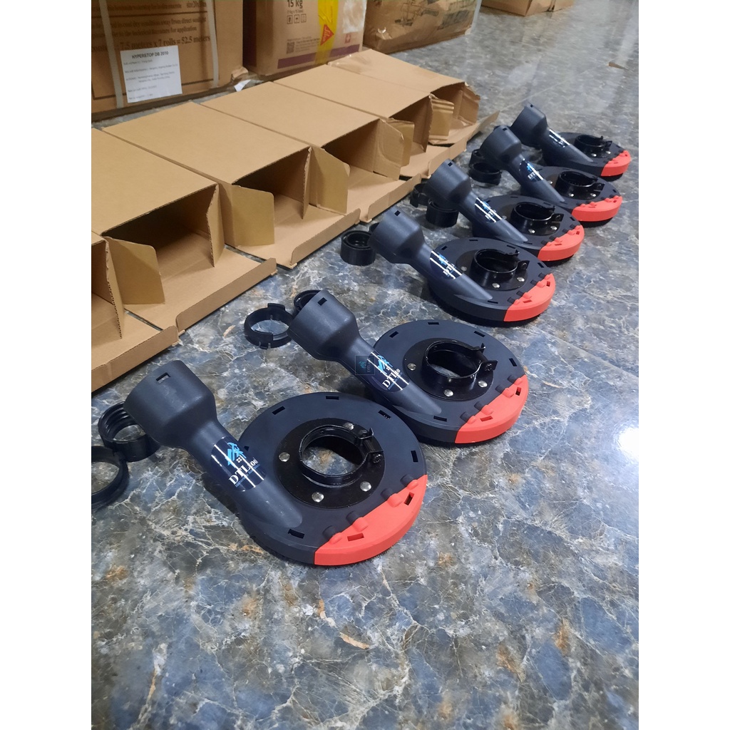 Nắp chụp hút bụi máy mài cầm tay D100 - D180mm. Ngăn bụi khi thi công mài, có khay tháo lắp khi mài góc chân tường