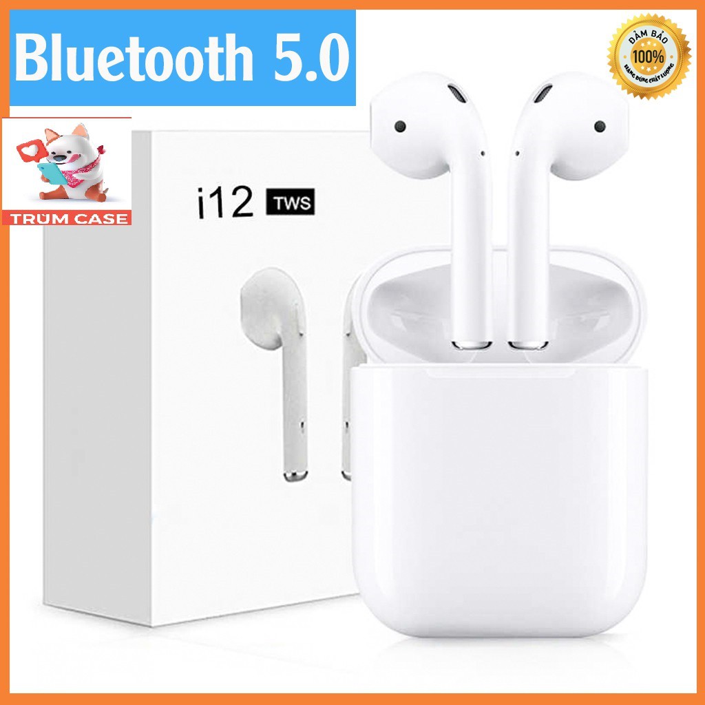 Tai Nghe Bluetooth i12 TWS Tai Nghe Không Dây Cảm Ứng Vân Tay 1 Chạm - Chống Ồn - Bảo Hành 1 Đổi 1 - chất lương cao.