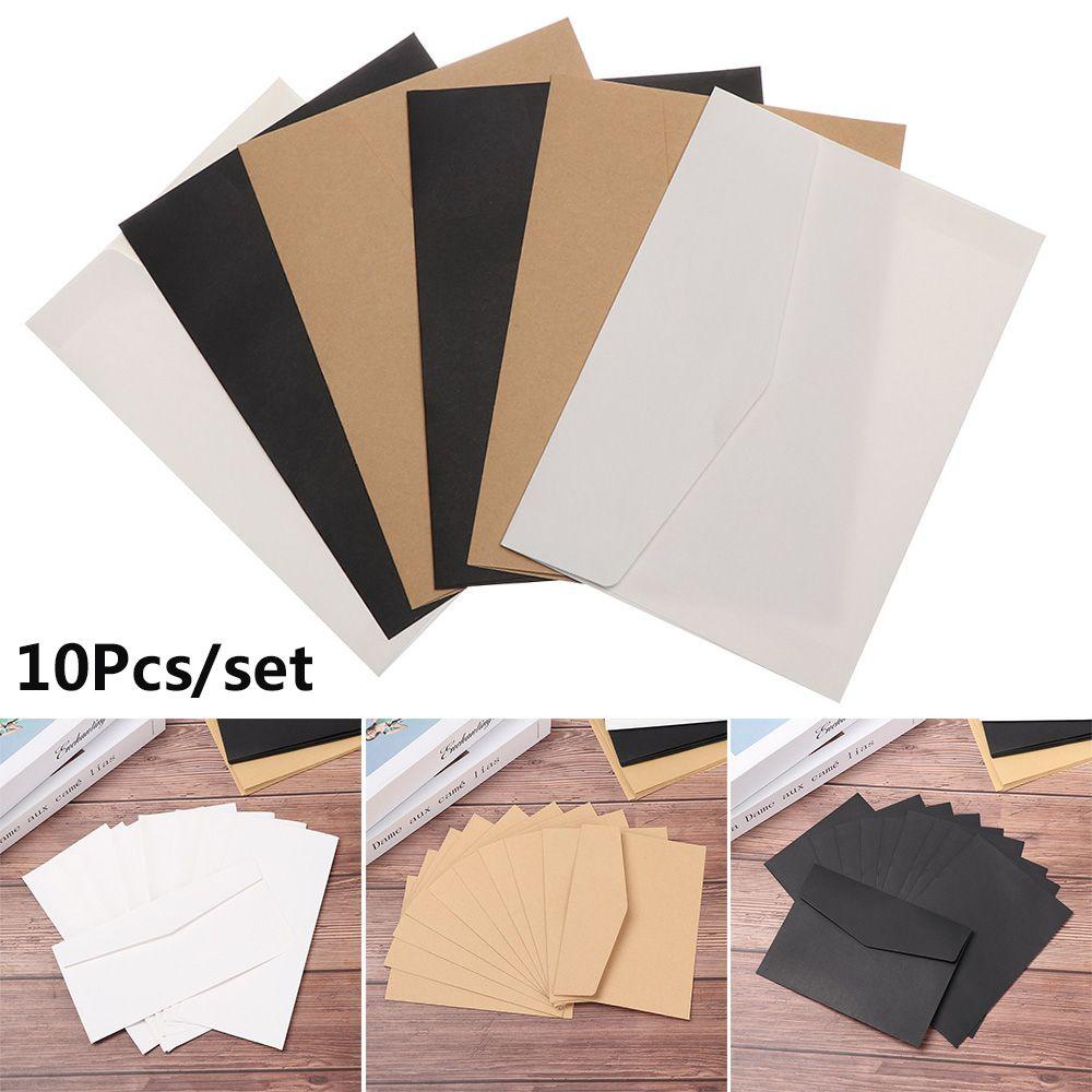 Set 10 Thiệp Giấy Kraft Phong Cách Châu Âu Sang Trọng