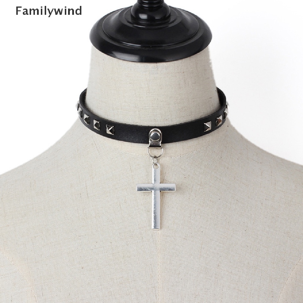 Vòng Cổ Choker Da PU Gắn Gai Nhọn Phong Cách Gothic Punk