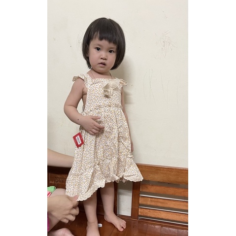 Váy hai dây ren bèo, maxi bé gái, size đại, điệu đà