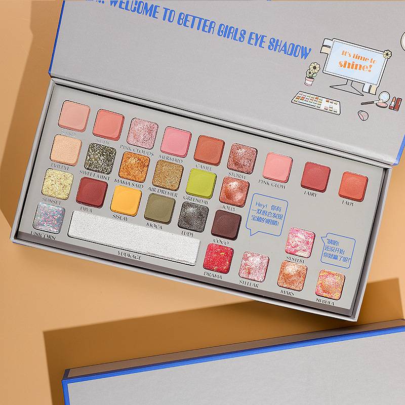 Bảng Phấn Mắt Có 28 Màu Sắc Hiệu Ứng Lì / Ánh Nhũ Kết Hợp Trang Điểm Kháng Nước Và Chống Nhòe Tiện Dụng | BigBuy360 - bigbuy360.vn