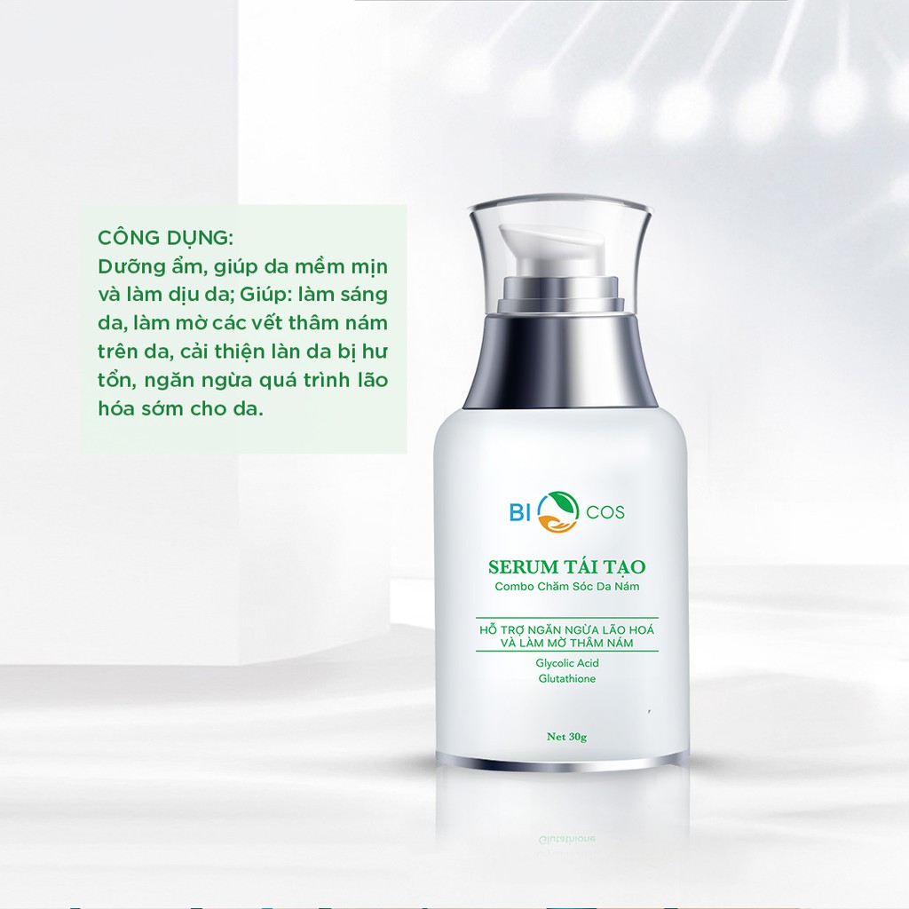 Serum Tái Tạo Da BIO COSMETICS Ngăn Ngừa Lão Hóa Và Làm Mờ Tàn Nhang, Vết Thâm 30g | BigBuy360 - bigbuy360.vn
