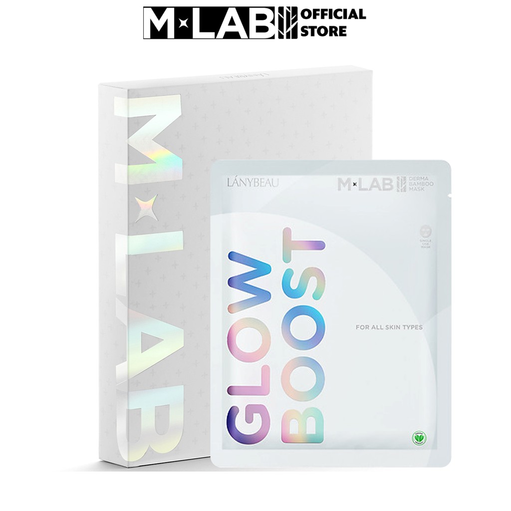 Mặt nạ Sơn Tùng dưỡng da sợi tre MLAB GlowBoost (hộp 7 miếng)