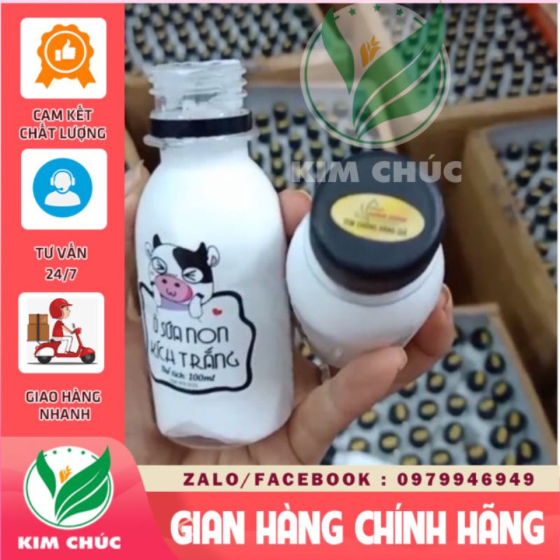 10 lọ ủ sữa non kích trắng handmade 110ml