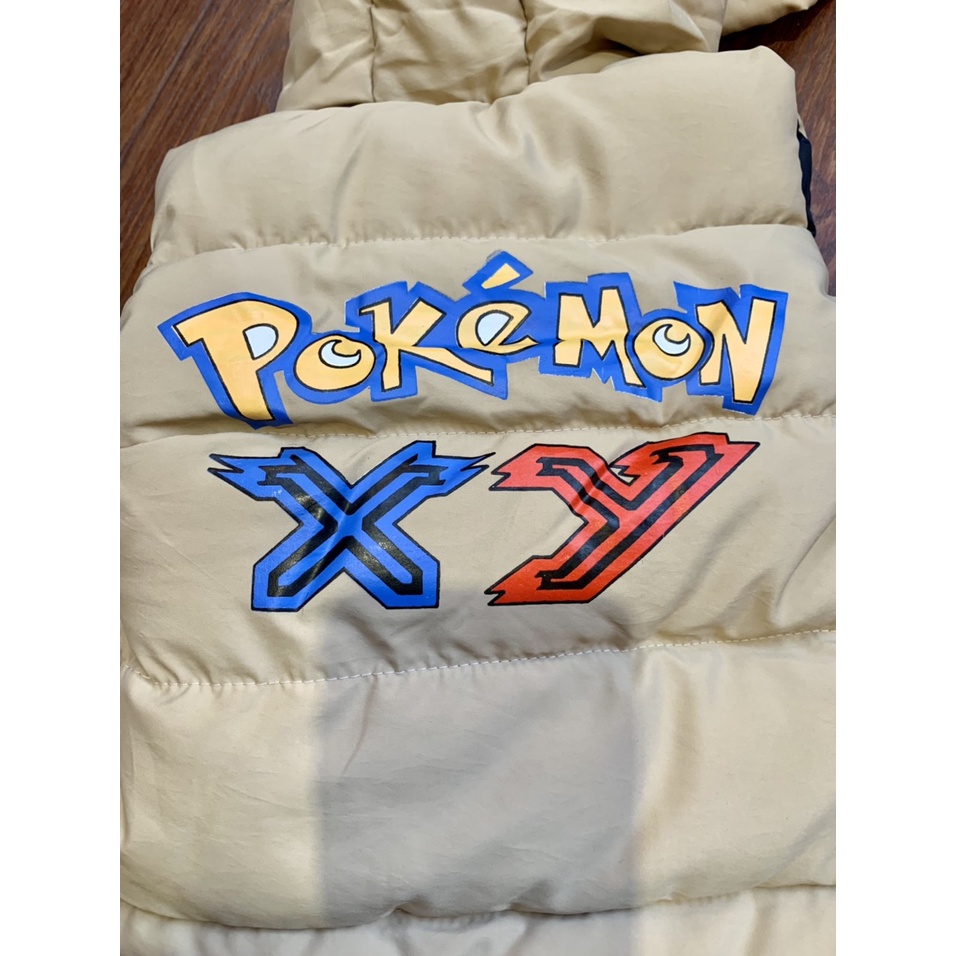 Áo Gile Phao Bé Trai Bé Gái Hình Pokemon Hàng Quảng Châu Cao Cấp