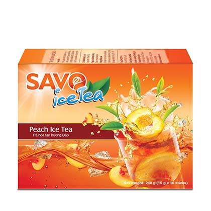 Trà SAVO hòa tan hương Đào (15g*16 gói)