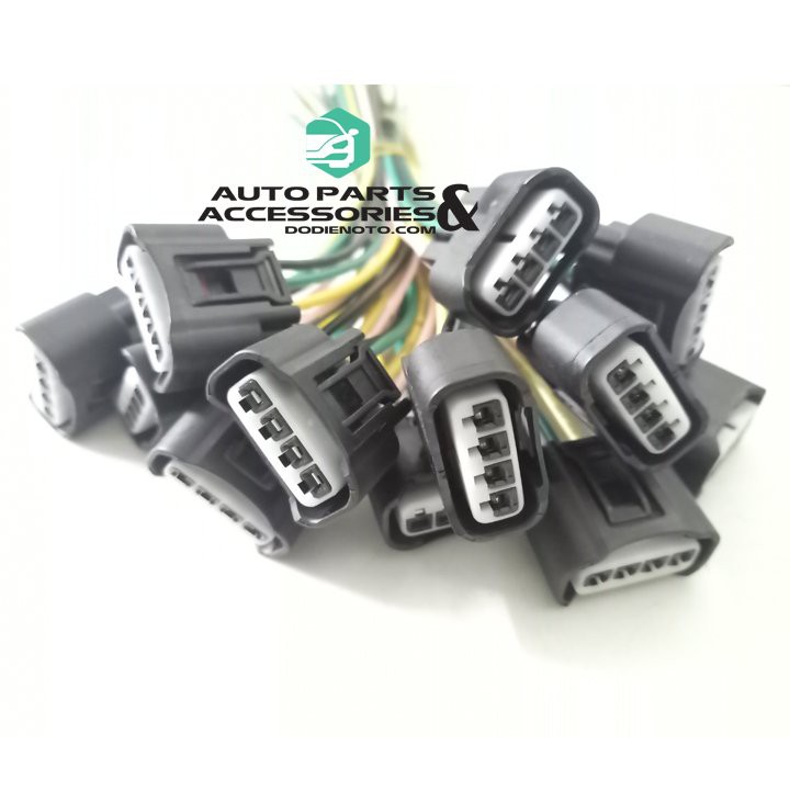 Giắc điện mô bin Toyota  90980-11885 bấm sẵn dây