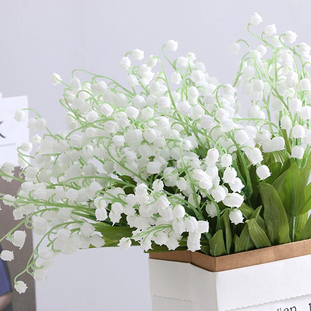 IVORY Bó Hoa Chuông Trắng Nhân Tạo Chất Lượng Cao Trang Trí Lễ Tạ Ơn