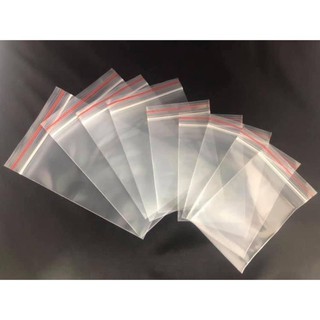 100gr túi zipper viền chỉ đỏ