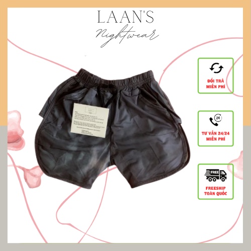 Quần ngủ nữ phối màu phong cách Hàn Quốc, Quần đùi nữ mặc nhà kiểu dáng thoáng mát Laan's Nightwear | BigBuy360 - bigbuy360.vn
