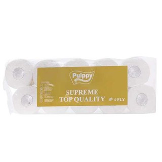 Giấy vệ sinh Pulppy Supreme lốc 10 cuộn x 4 lớp
