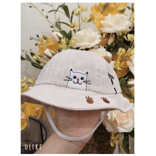 Mũ Vải Hình Con Mèo, Nón Có Vành Co Các Bé Đi CHơi Che Mứa, Nắng "Ảnh Chụp Thật 100%"